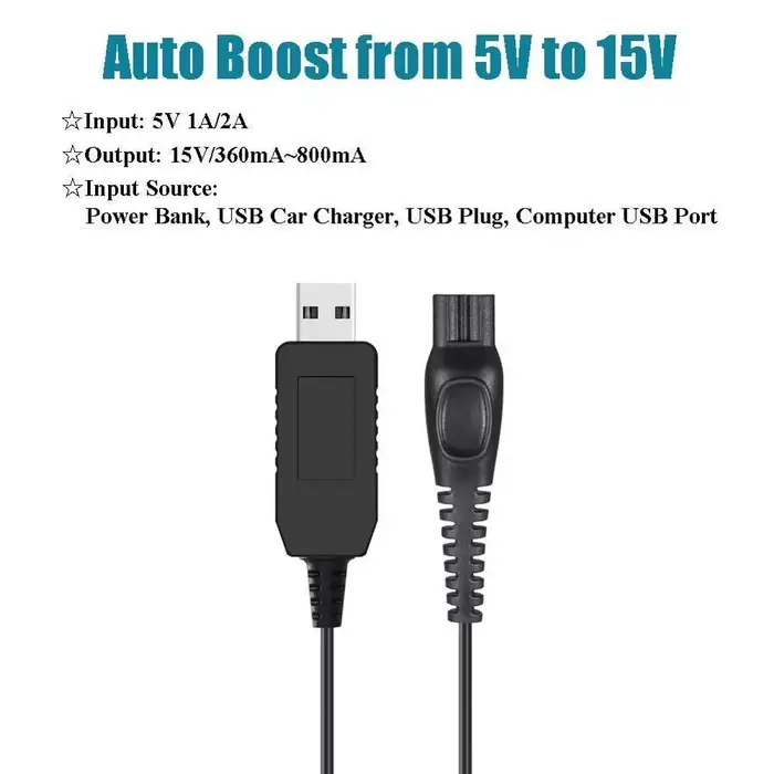 Chargeur USB universel pour rasoir