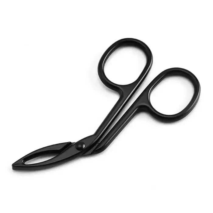 Eyeblogucking-Pince à épiler professionnelle, pince à épiler, ciseaux à coude droit et pointu, extracteur de poils, outils de beauté de maquillage, nouveau