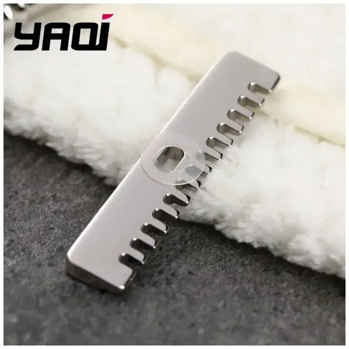 Rasoir de sécurité pour homme Romulus Open Comb en acier inoxydable 316 poli, rasoir à lame unique YAQI pour rasage de barbe.