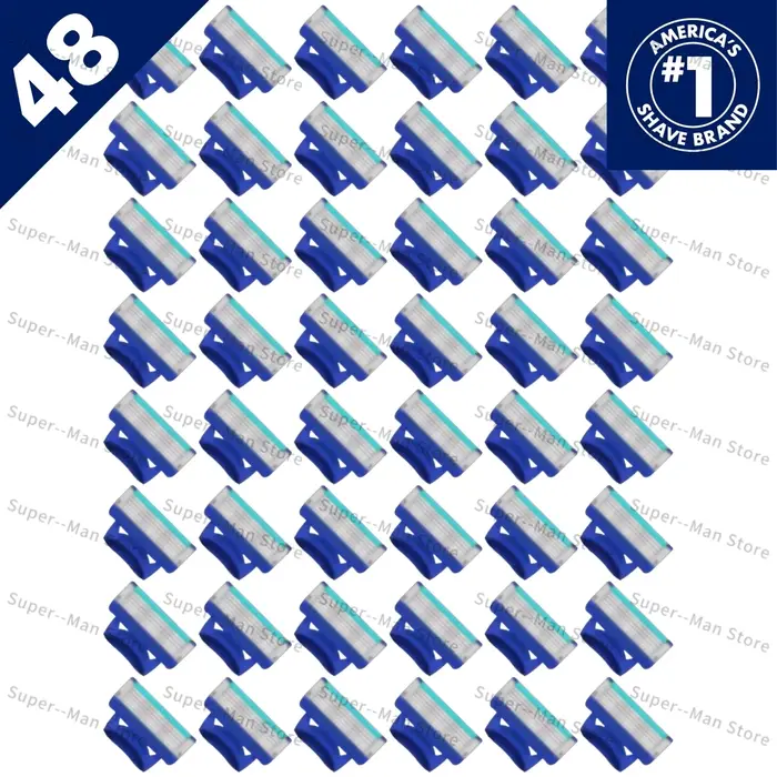 Nouveau rasoir manuel bleu à 5 lames