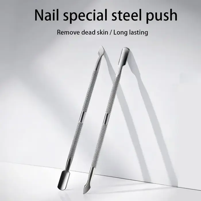 CuemployPusher-Outils de manucure en acier inoxydable
