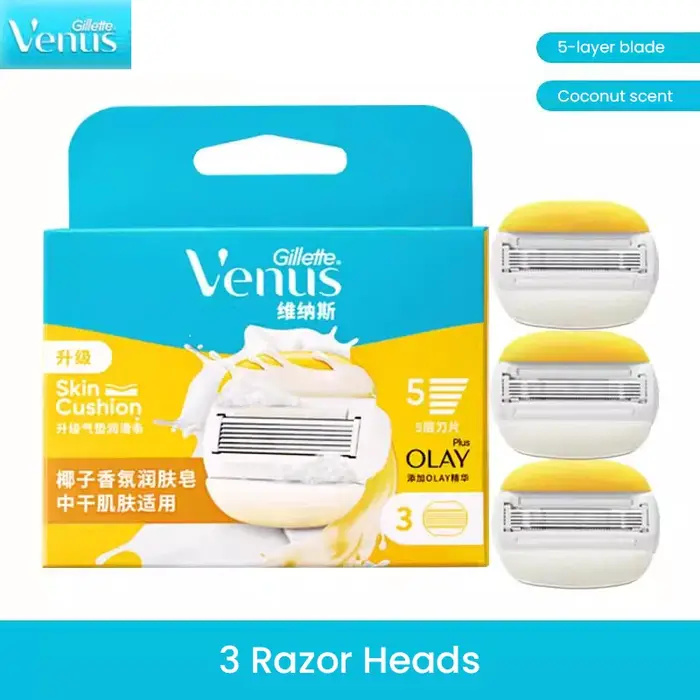 Gillette-Rasoir Vénus pour femme, 5 couches avec barres hydratantes, soin de la peau, rasage lisse, 