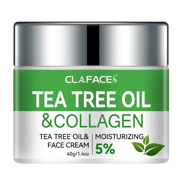 CLAFACES Crème pour le visage à l'huile d'arbre à thé Anti-âge et élimination des taches de rousseur
