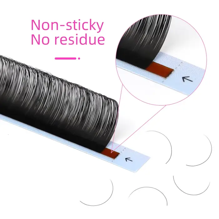 Rujade 10 plateaux / lot extensions de cils personnels faux vison russe rouleau de cils Cachemire ci