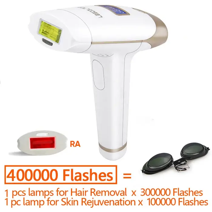 D’épilation à Laser Lescolton IPL avec Affichage LCD T009i à 700 000 Flashs – Tondeuse à Laser Défin
