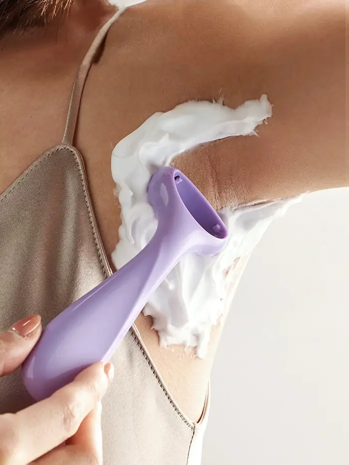 Lame de rasage en acier inoxydable pour femme