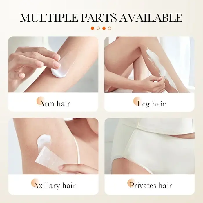 Crème dépilatoire permanente