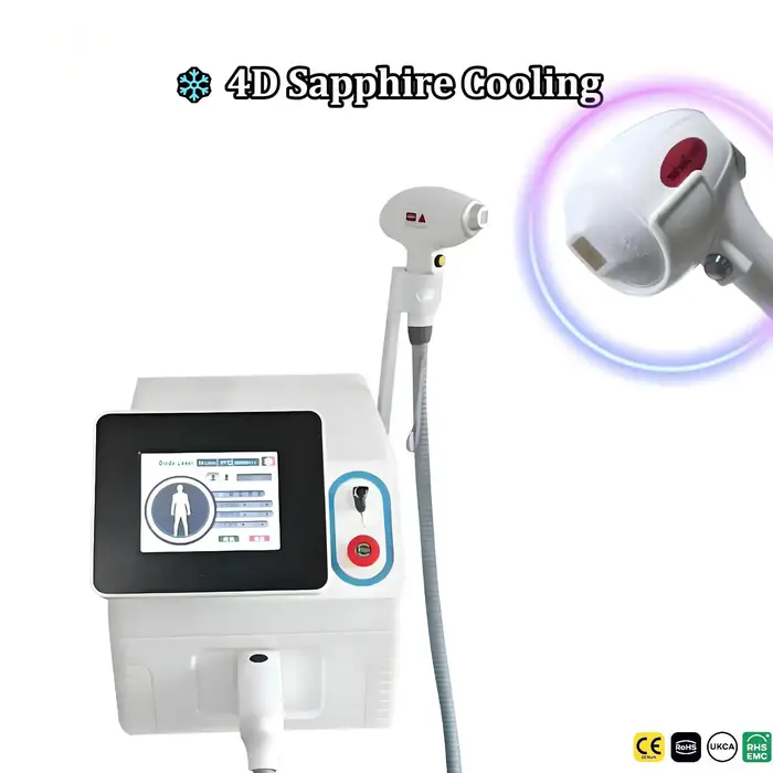 Machine d'épilation au laser à diode 4000W
