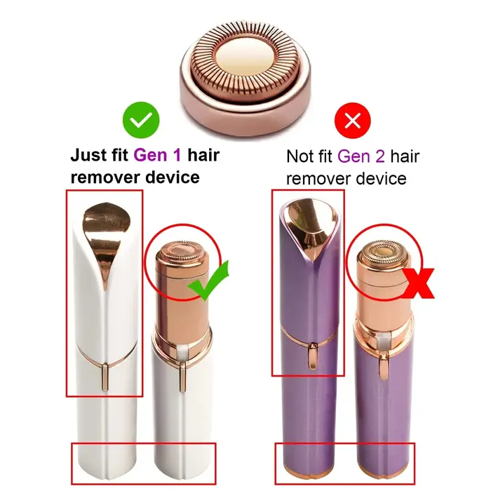 Têtes de rechange pour épilation du visage