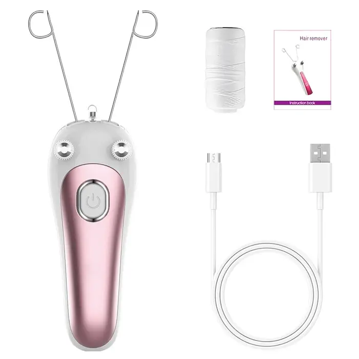 Épilateur électrique à fil de coton pour femmes, portable, indolore, pour le visage et le corps, out