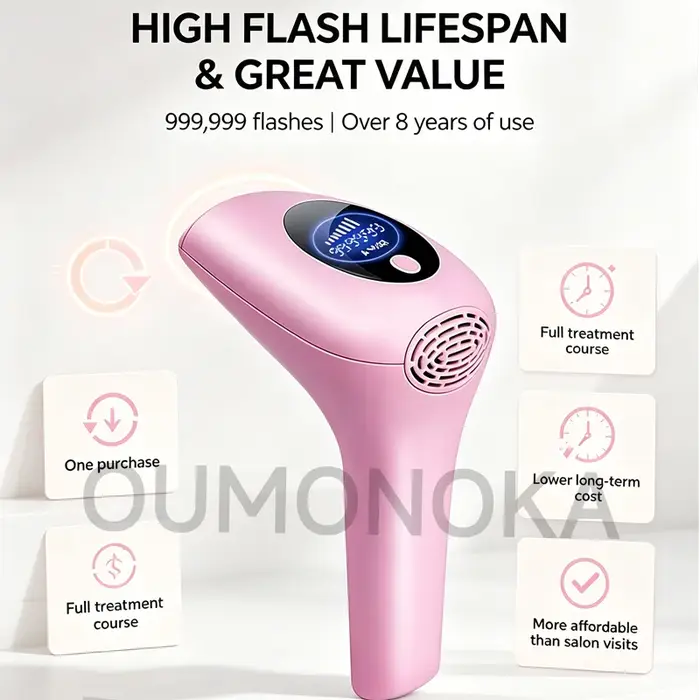 Nouveau Permanent IPL laser épilateur Machine de coupe de cheveux lisseurs Vibration homme rasoir femme visage