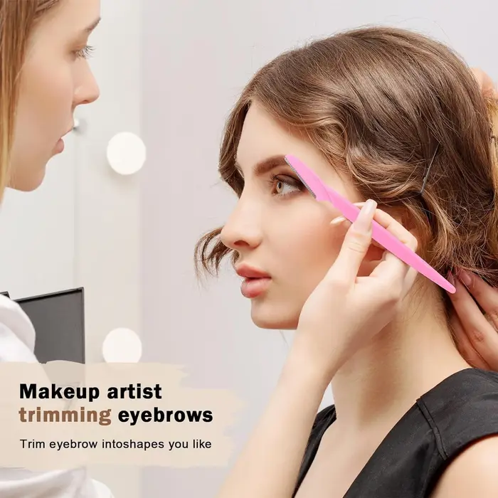 10/40 pièces rasoir de sourcils lame de visage rasoir Portable épilation des sourcils épilation sécurité sourcil coupe femme outils de maquillage