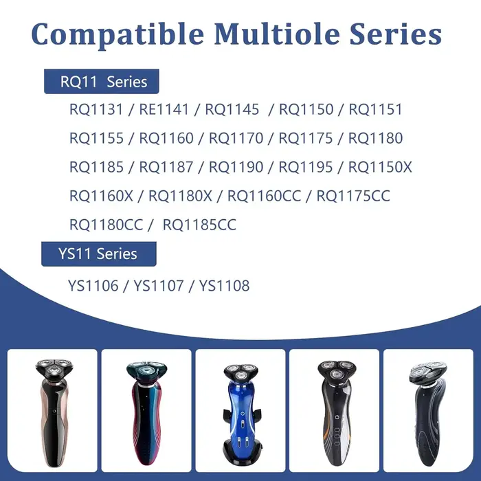 Têtes de rechange RQ11 compatibles avec le rasoir électrique Philips Sensotouch (série RQ1100) 1150x 1160x 1170x 1180x