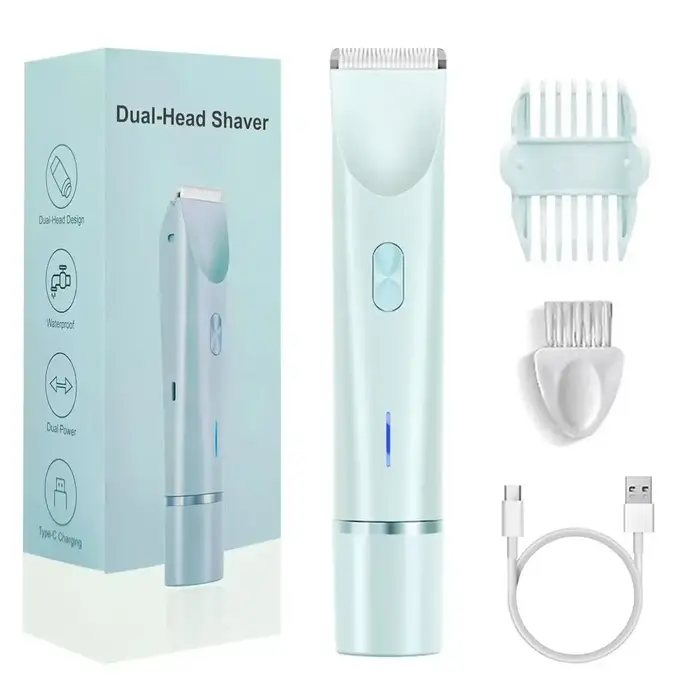 2025 étanche Rechargeable rasoir électrique Mini femmes Bikini tondeuse corps épilateur Mini Double 