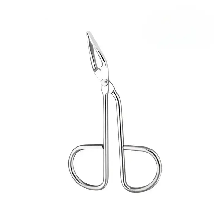 Pince à sourcils en forme de ciseaux, pince à cils à tête plate, extracteur de poils fins, pinces à 