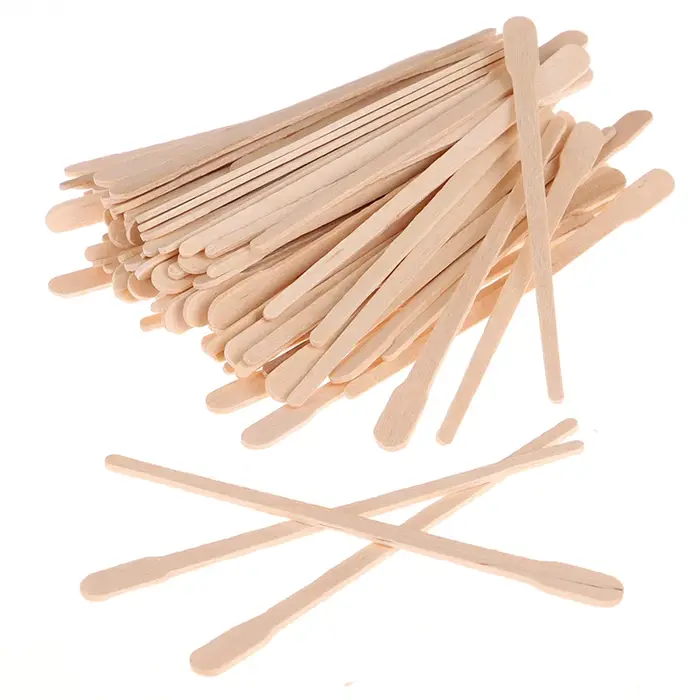 Spatules en bois pour épilation du corps
