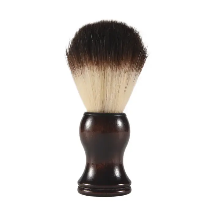 AA20-Men blaireau rasage manche en bois appareil de nettoyage de barbe du visage haute qualité Pro S