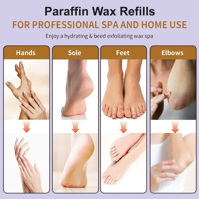 Cire de paraffine pour soins des mains et des pieds