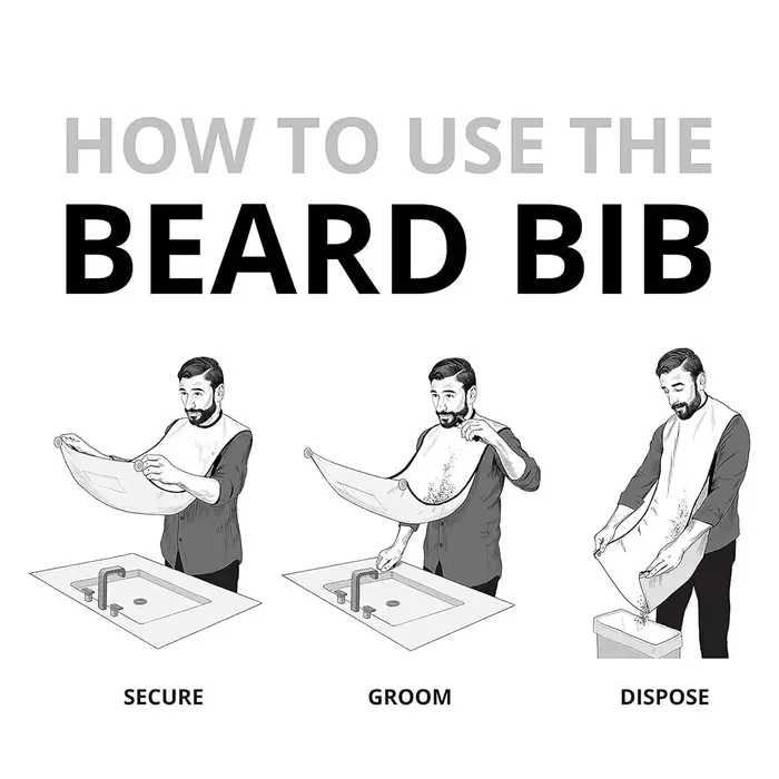 Tablier à bavoir pour barbe