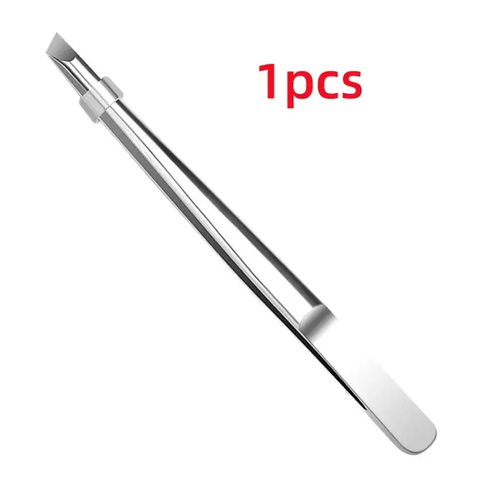 Pince à épiler professionnelle en acier inoxydable pour sourcils et poils du visage, pointe de préci