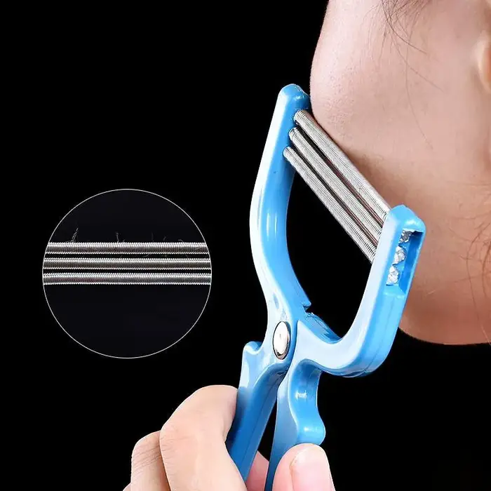 Épilateur facial manuel de haute qualité pour femme, accessoire de maquillage