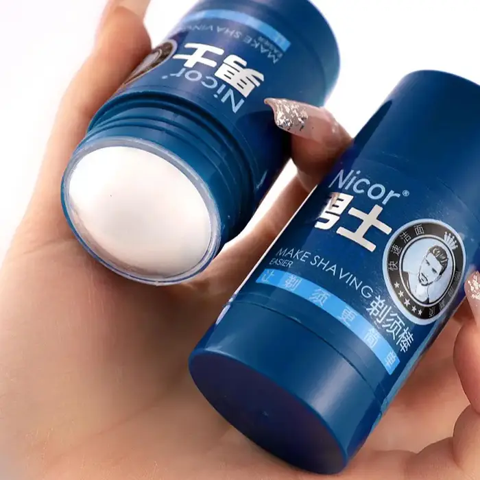 1/2/3 pièces parfum de menthe crème à raser pour hommes bâton mousse riche doux 2-en-1