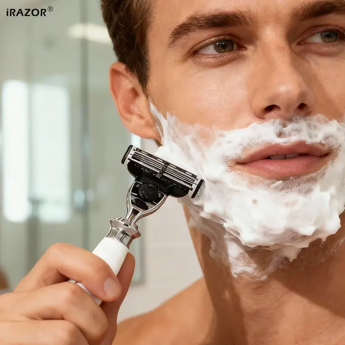 IRAZOR 3 lames Mach 3 rasoir de rasage de barbe pour hommes