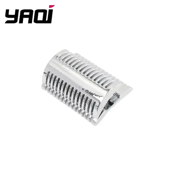 Tête de rasoir de sécurité pour hommes Yaqi Chrome Mellon pour raser les rasoirs