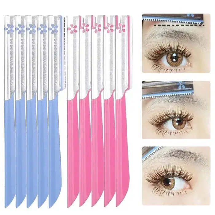 5/10 pièces rasoir pour le visage tondeuse sourcils épilateur ensembles pour femmes maquillage beauté