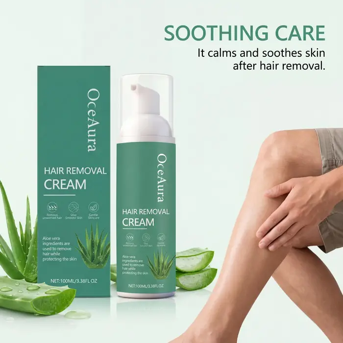 Crème dépilatoire indolore pour hommes, mousse à action rapide, douce, pour les bras, les jambes, la poitrine, les zones intimes, apaise les rougeurs et l'inconfort