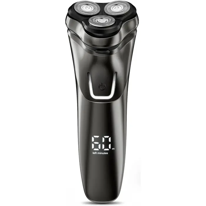 Rasoir électrique pour hommes rasoir rotatif sans fil humide/sec USB charge rapide avec tondeuse Pop