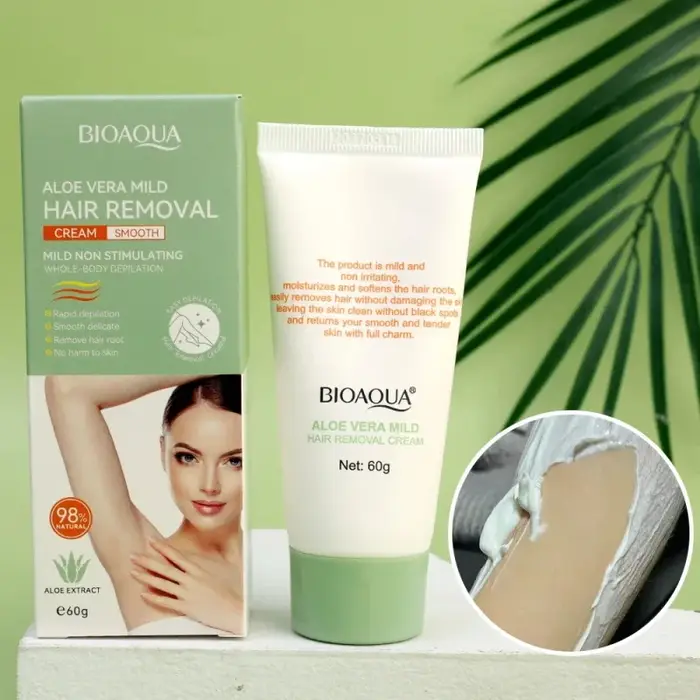 Crème dépilatoire à l'aloe vera