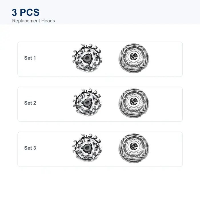 Têtes de rasoir de rechange SH90 compatibles avec les rasoirs électriques Philips Norelco séries 900