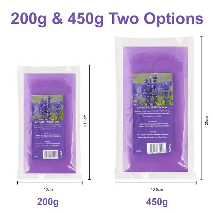 450g/200g cire de paraffine mains et pieds