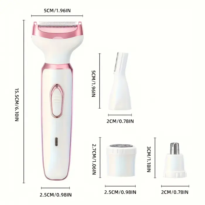 Rasoir électrique 4 en 1 pour femmes