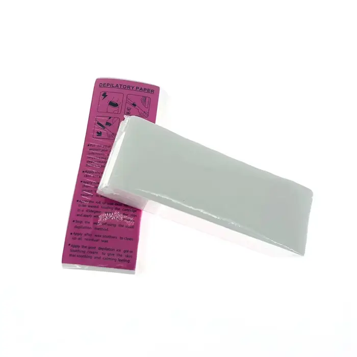 100 pièces épilation non tissé corps tissu cheveux enlever cire rouleaux de papier haute qualité