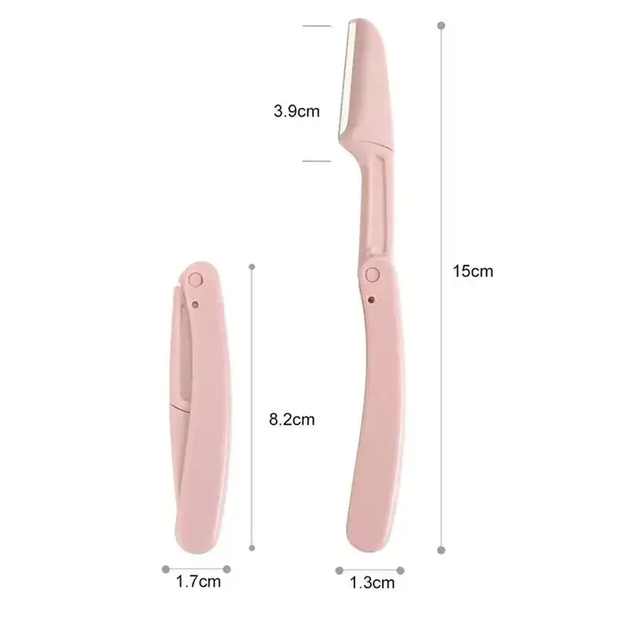 Épilateurs faciaux pour femmes, 3 pièces, tondeuse à sourcils, couteau de poche, profilateur de sourcils, épilateur pour le visage, rasoir pour la forme des sourcils