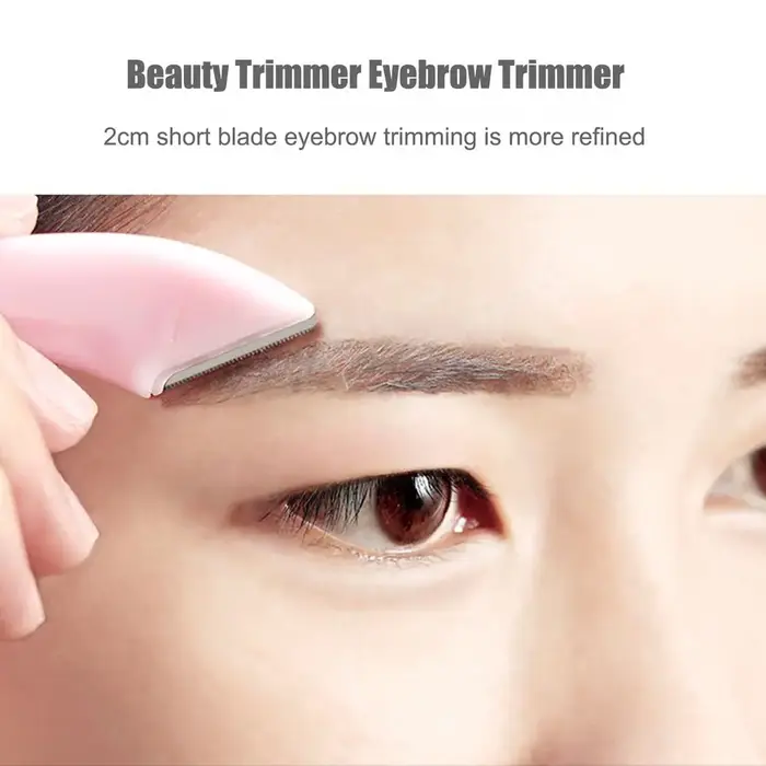 Rasoir à sourcils ciseaux sûr anti-rayures tondeuse pour débutants