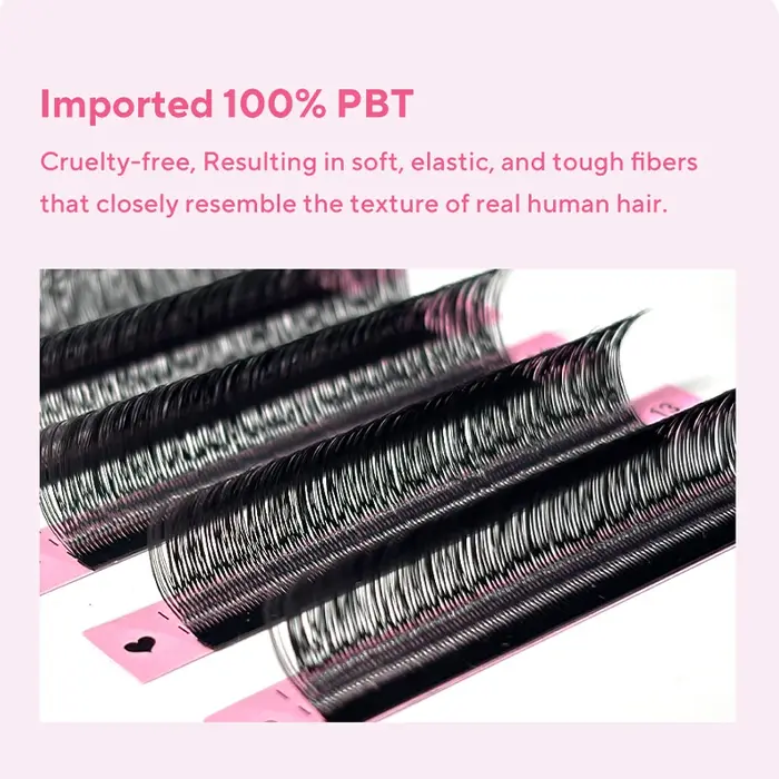 DIYDAY Extension de cils YY en forme de U Premium PBT Double couche U Sahpe YY