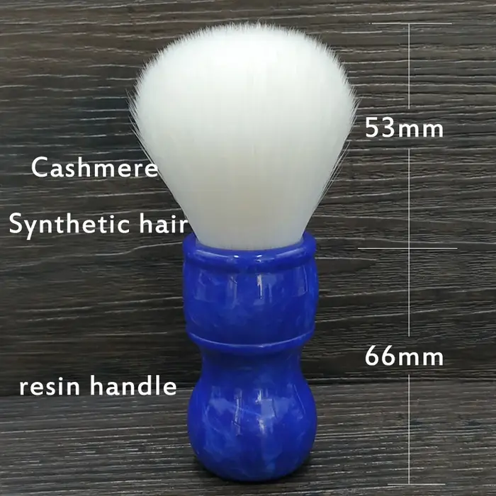 Dscosmetic – brosse de rasage en poils synthétiques en cachemire, 24mm, dense, doux, tout blanc, ave