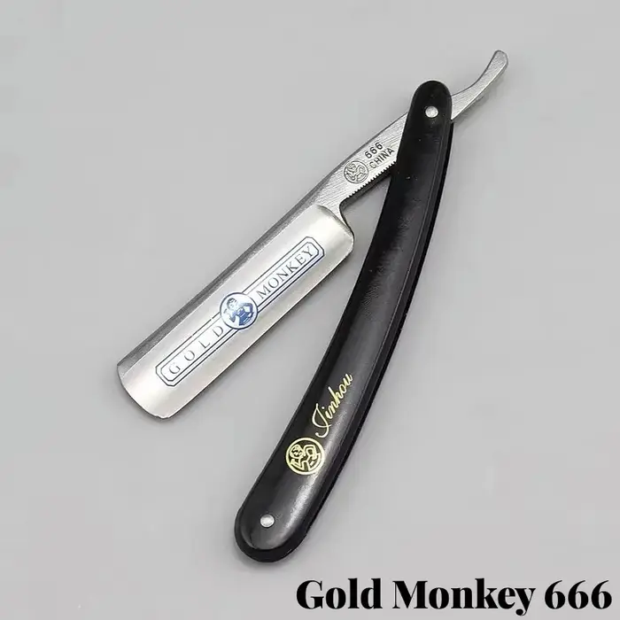 Couteau de rasage droit pliant pour salon de coiffure manuel classique, outil de toilettage en acier