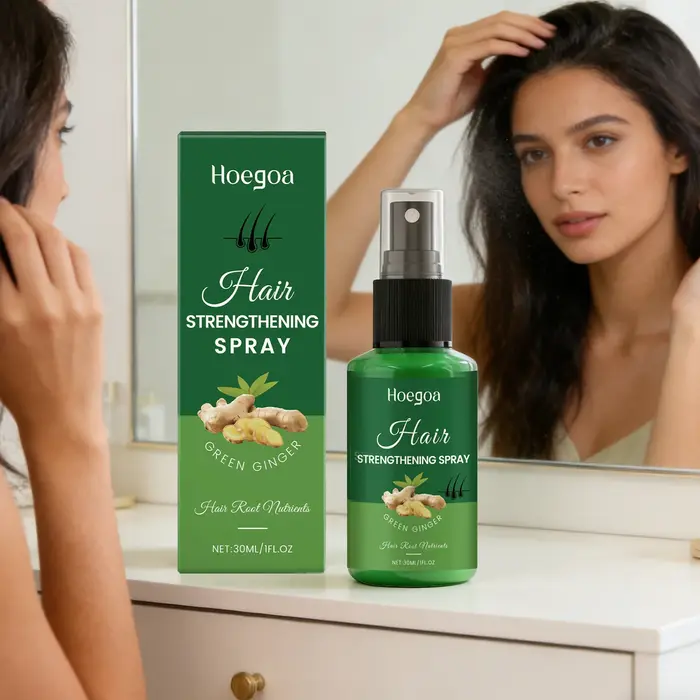 Hoegoa gingembre Spray de croissance des cheveux Anti-perte de cheveux renforcement épaississement t