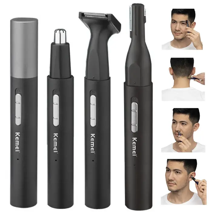Kemei 6668 tout en un stylo nez tondeuse pour hommes femmes électrique