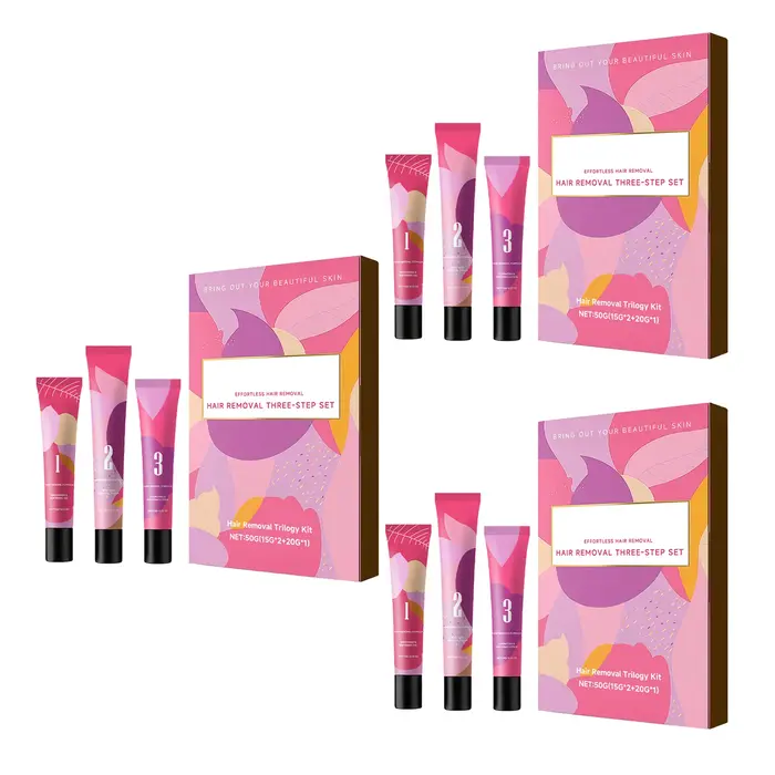 Crème dépilatoire visage pour kit trois étapes