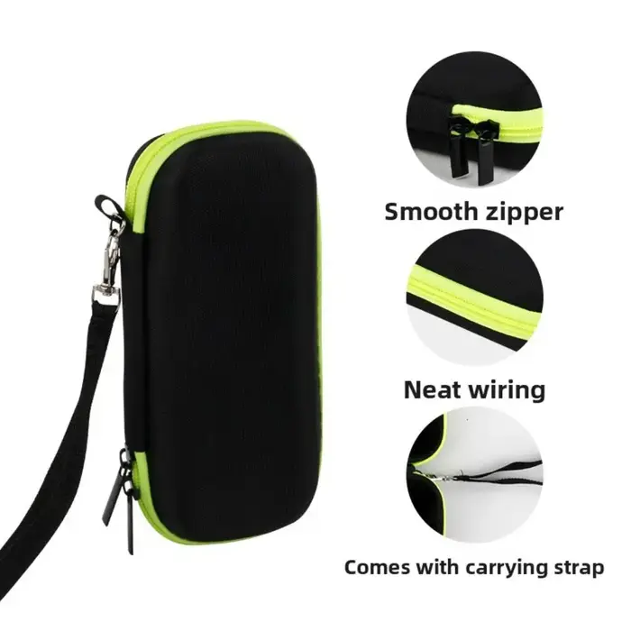 Étui de rangement pour rasoir anti-chute, résistant aux éclaboussures et à la poussière, sac de transport compact avec cordon pour la série Philips One Blade QP