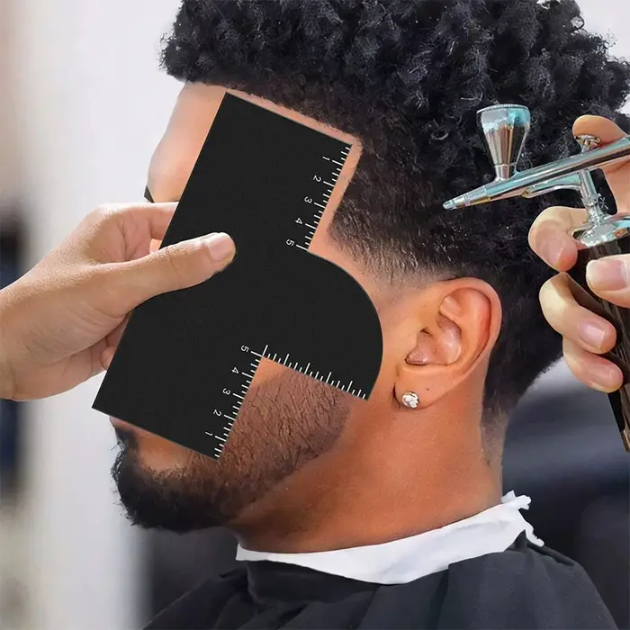 Outil professionnel de mise en forme de barbe, carte d'amélioration de la ligne des cheveux pour une