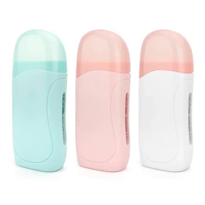 Kit d'épilation unisexe à la crème de cire épilatoire à rouler avec rouleau chauffant