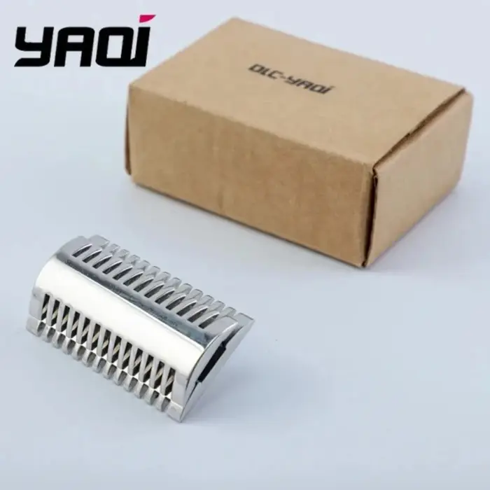 Tête de rasoir de sécurité en acier inoxydable 316 poli Yaqi - Finition Mellon