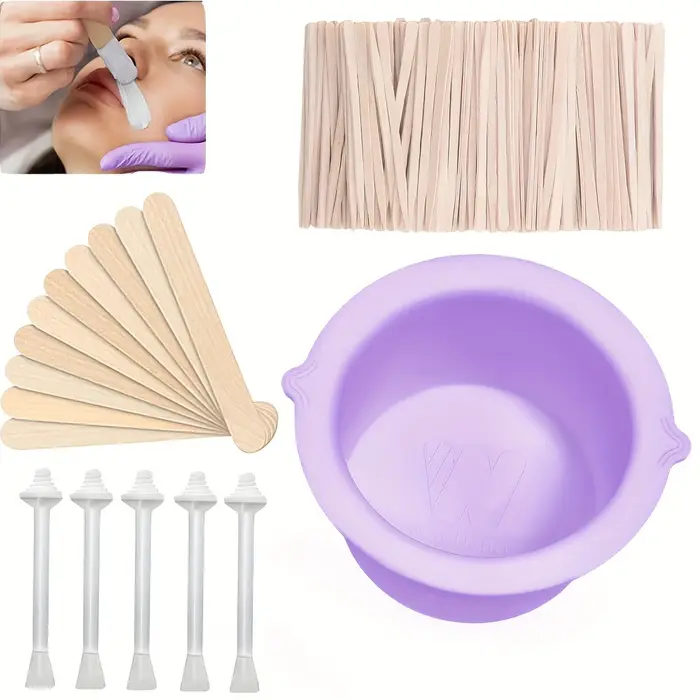 Ensemble d'accessoires d'épilation en Silicone pour femmes, sans alcool, idéal pour le visage et le 