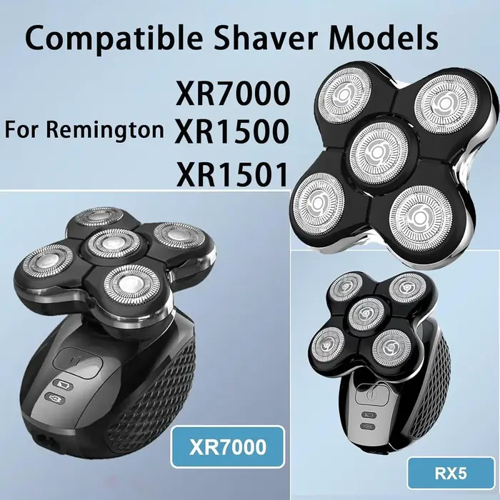 Têtes de rechange compatibles avec le rasoir électrique Remington Balder Pro modèle XR7000 & XR1500 & XR1501 pour hommes chauve